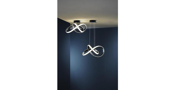 LED-DECKENLEUCHTE - Schwarz, Design, Kunststoff/Metall (30/15/29cm) - Ambiente