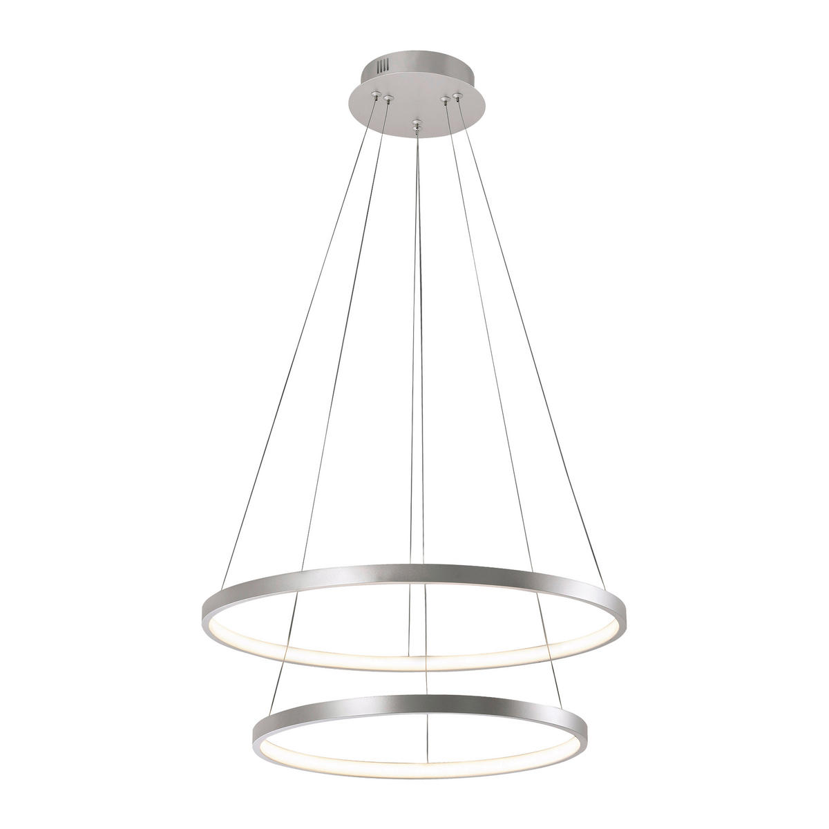 VISEČA LED-SVETILKA  Helike 41 W/5330 lm/3000 K/230 V/ - srebrne barve, Trend, kovina/umetna masa (50/50/120cm)