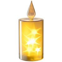 LED-KERZE - Goldfarben, Basics, Glas/Kunststoff (9/21/9cm) - Leonardo
