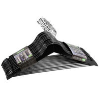 KLEIDERBÜGEL Holz  - Schwarz, Basics, Holz (44.5/10/1,2cm) - Kesper