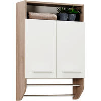 VISEČA OMARA 60/87/20 cm  - barve kroma/bela, Design, leseni material (60/87/20cm) - Xora