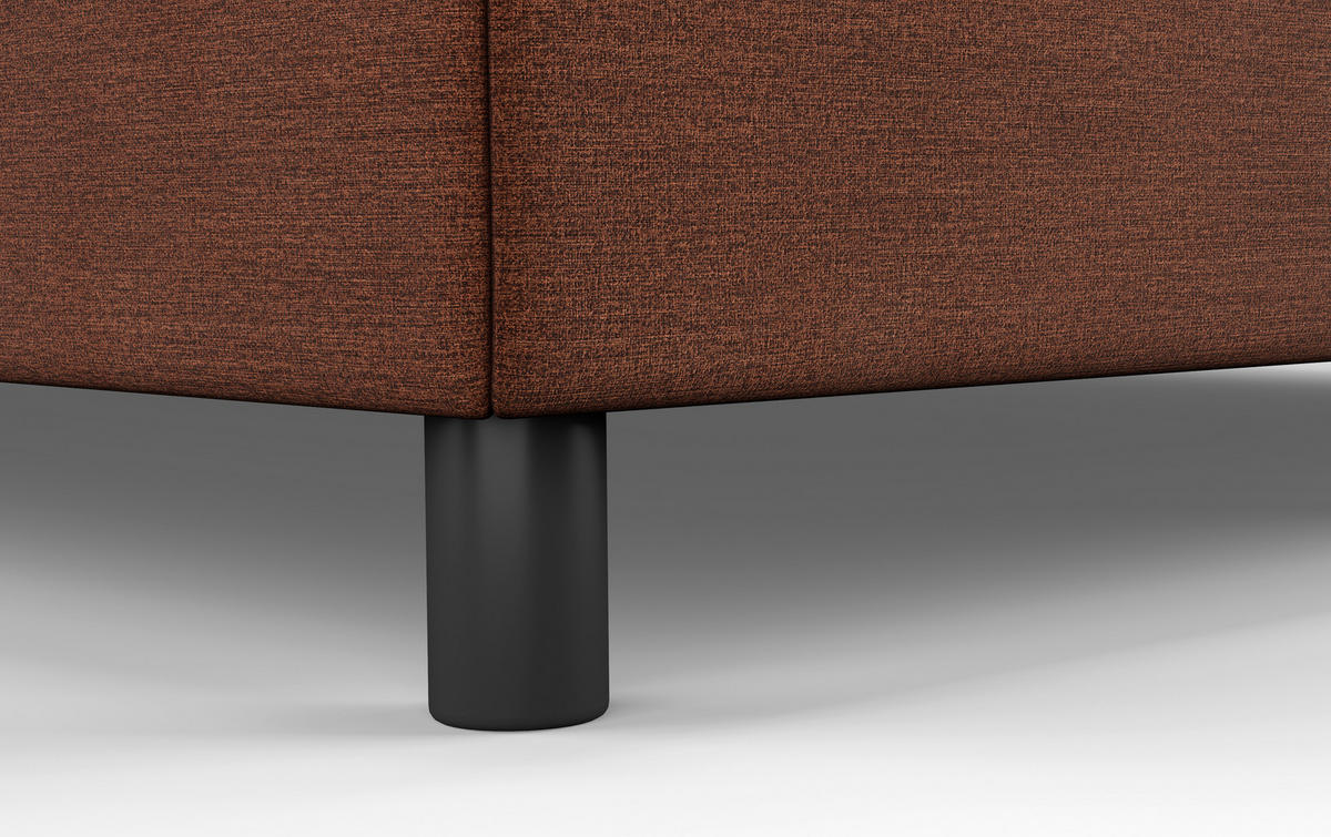 BOXBETT 180/200 cm  in Braun  - Schwarz/Braun, Modern, Holzwerkstoff/Textil (180/200cm) - MID.YOU