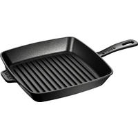 GRILLPFANNE American  Grill Emaille  - Schwarz, Basics, Metall (24/24cm) - Staub