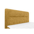 BOXSPRINGBETT 140/200 cm  in Currygelb  - Currygelb/Schwarz, Design, Textil/Metall (140/200cm) - Esposa
