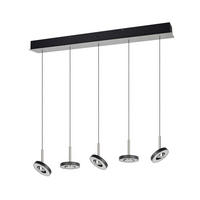 LED-HÄNGELEUCHTE Guano 100/13/200 cm   - Schwarz/Nickelfarben, Design, Metall (100/13/200cm) - Trio Leuchten