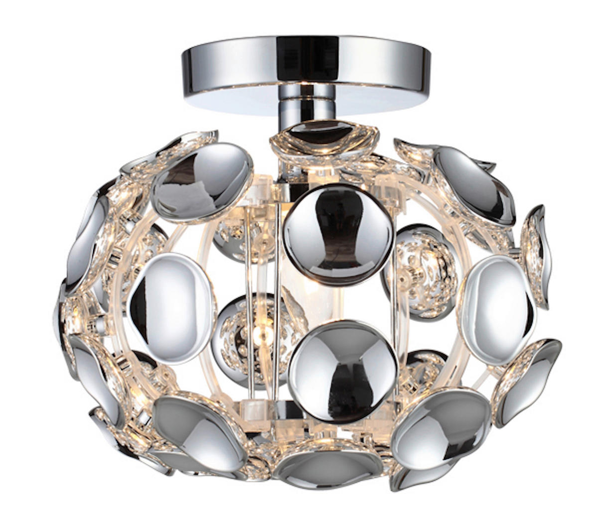 DECKENLEUCHTE  25/22 cm    - Chromfarben, Basics, Kunststoff (25/22cm)