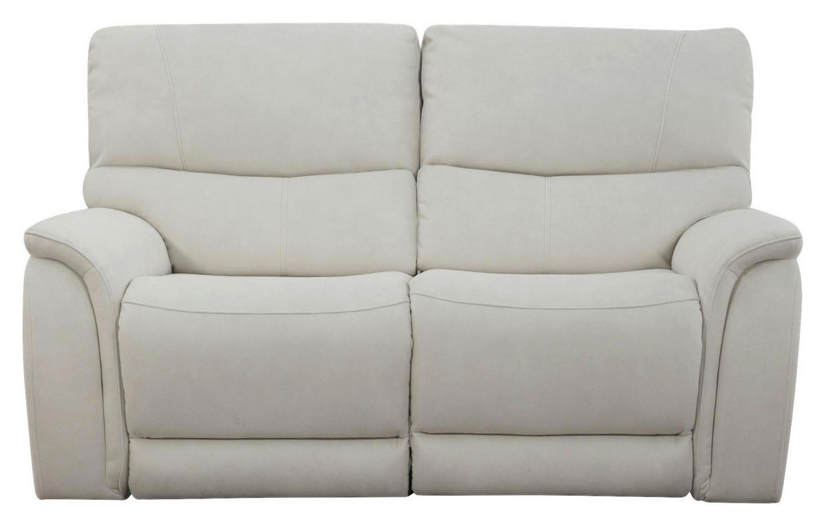 2-SITZER-SOFA in Webstoff Creme  - Creme/Schwarz, KONVENTIONELL, Textil/Metall (163/99/98cm) - Livetastic
