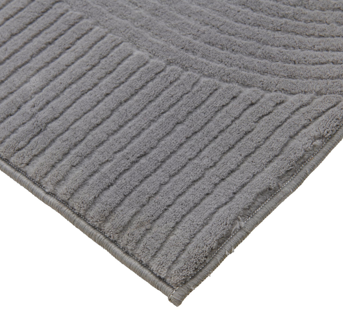 COVOR CU ȚESĂTURĂ PLATĂ Laura  - gri, Design, textil (160/230cm) - Novel