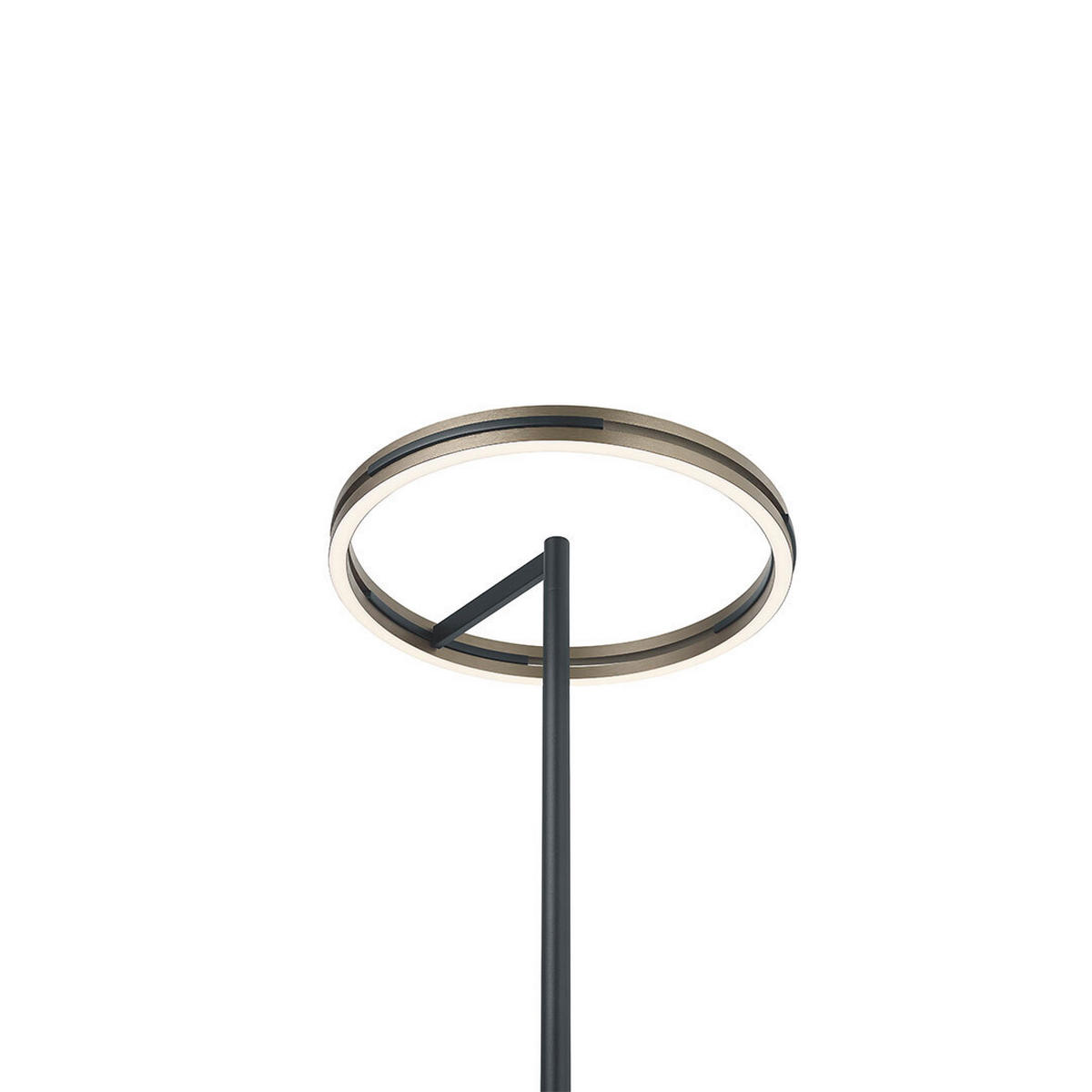 LED-STEHLEUCHTE Ben 45/180 cm  - Bronzefarben, MODERN, Metall (45/180cm) - elements by BANKAMP