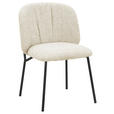 STUHL   Webstoff  Schwarz, Beige  - Beige/Schwarz, MODERN, Textil/Metall (48/79/59cm) - Carryhome