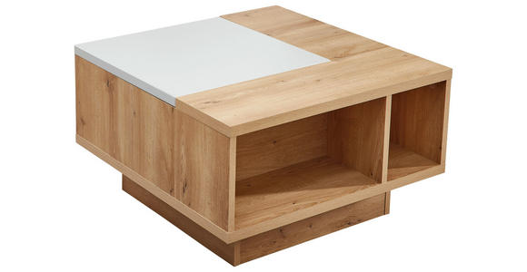 COUCHTISCH in Holzwerkstoff 75/75/45 cm - Hellgrau/Eiche Artisan, KONVENTIONELL, Holzwerkstoff (75/75/45cm) - Novel