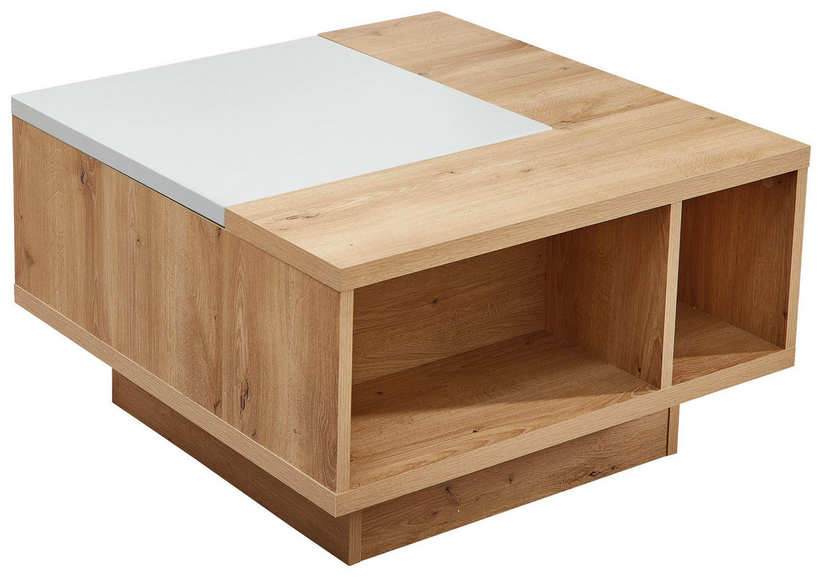 COUCHTISCH in Holzwerkstoff 75/75/45 cm  - Hellgrau/Eiche Artisan, Konventionell, Holzwerkstoff (75/75/45cm) - Novel