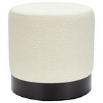 HOCKER in Metall, Textil, Holzwerkstoff Weiß  - Schwarz/Weiß, Trend, Holzwerkstoff/Textil (40/40/40cm) - Xora