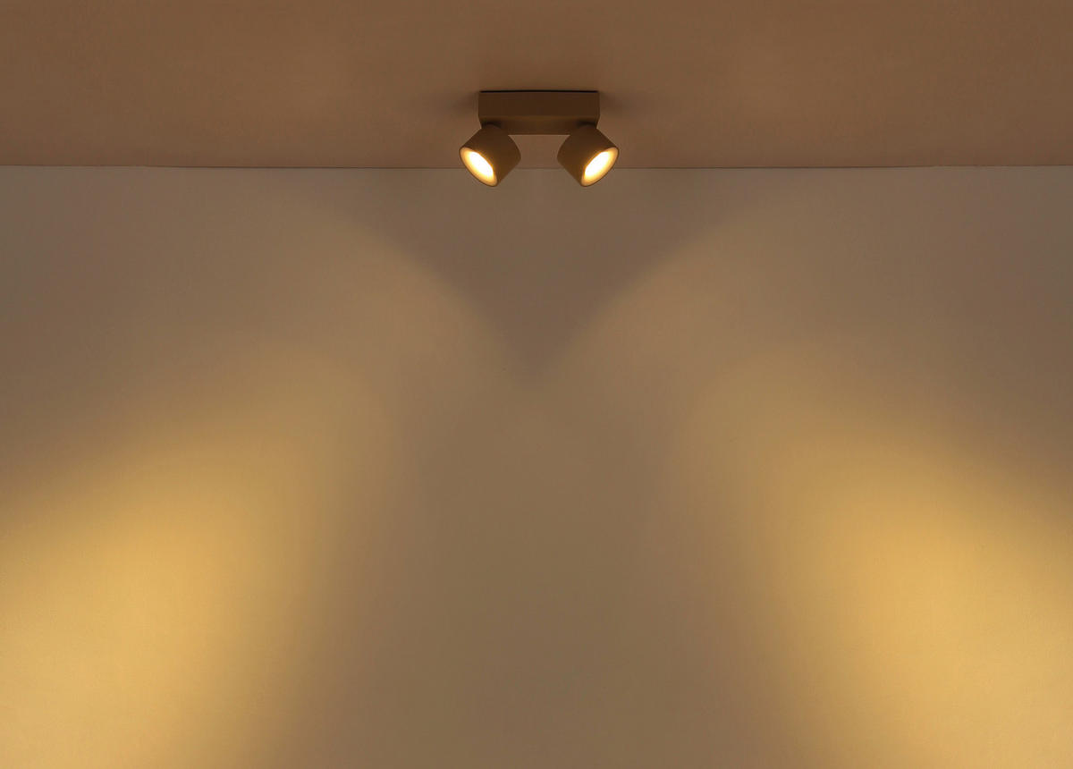 LED ZÁŘIČ, 20.5/7.2/12 cm - bílá/průhledné, Design, kov/plast (20.5/7.2/12cm) - Globo