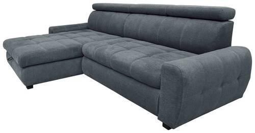 Thumbnail - Stylife Ecksofa, Dunkelblau, Textil, 3-Sitzer, seitenverkehrt montierbar, L-Form, 276x173 cm, Stoffauswahl, Schlafen auf...