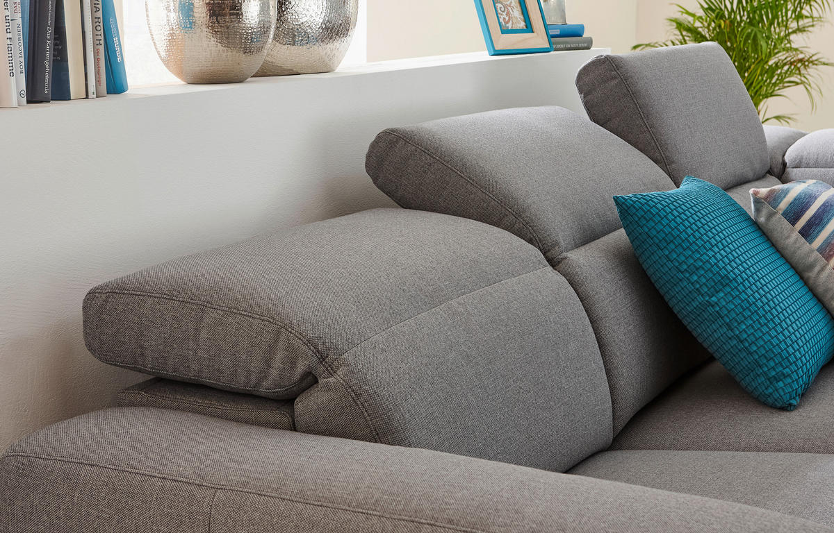 SAROKKANAPÉ textil sötétszürke  - sötétszürke, Design, textil (238/290cm) - Pure Home Lifestyle