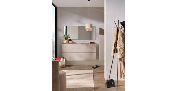 GARDEROBENSCHRANK Gardasee in 40/165/33 cm - Taupe, Design, Holzwerkstoff (40/165/33cm) - Moderano