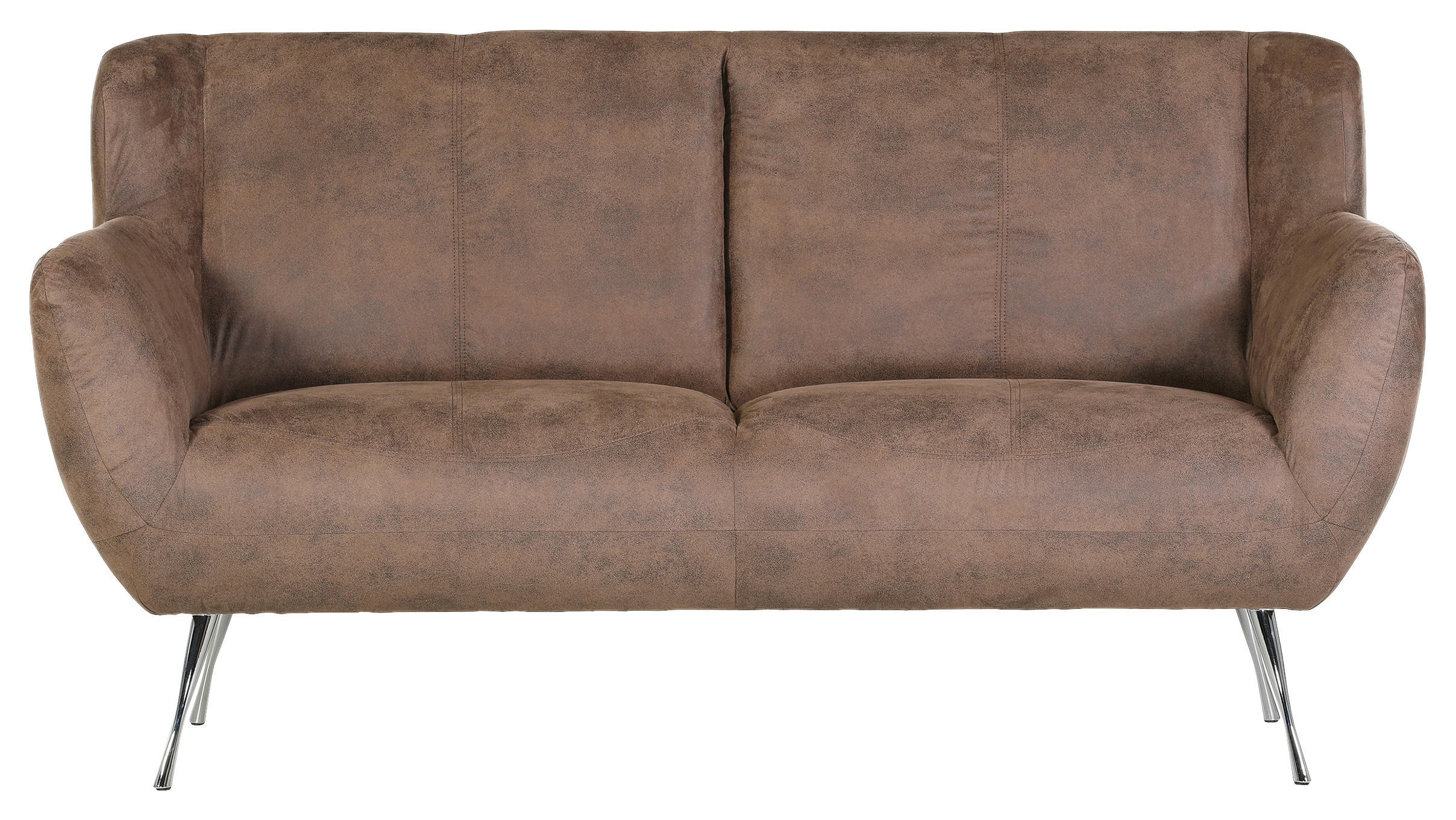 KÜCHENSOFA  - Chromfarben/Braun, KONVENTIONELL, Textil/Metall (181/97/84cm) - Carryhome