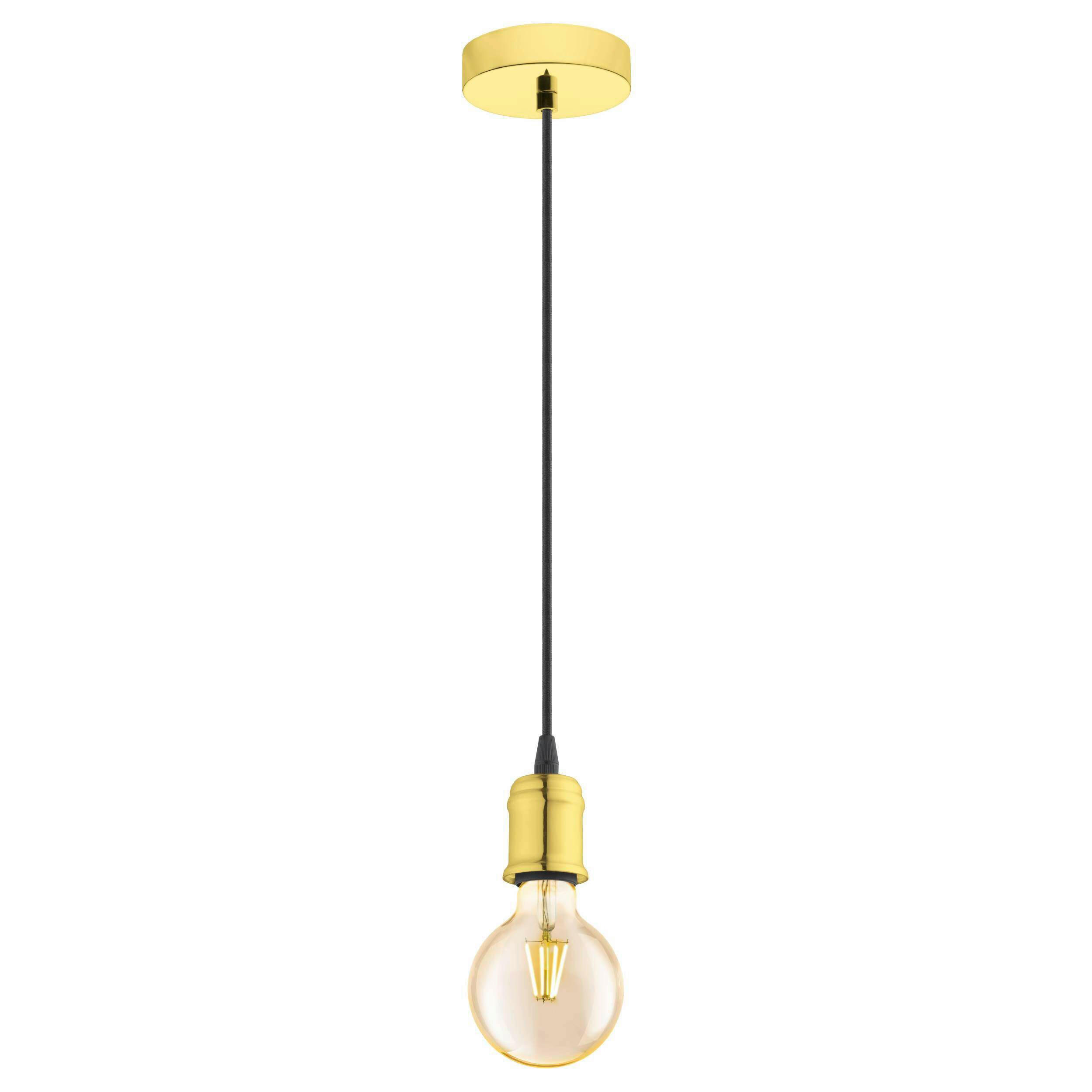 HÄNGELEUCHTE 10/200 cm    - Messingfarben, Konventionell, Metall (10/200cm) - Eglo