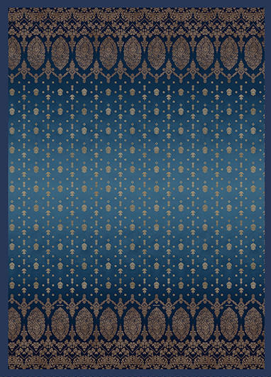 PREKRIVAČ 240/250 cm  GOLD DECOR  - plava, Design, tekstil (240/250cm) - Bassetti