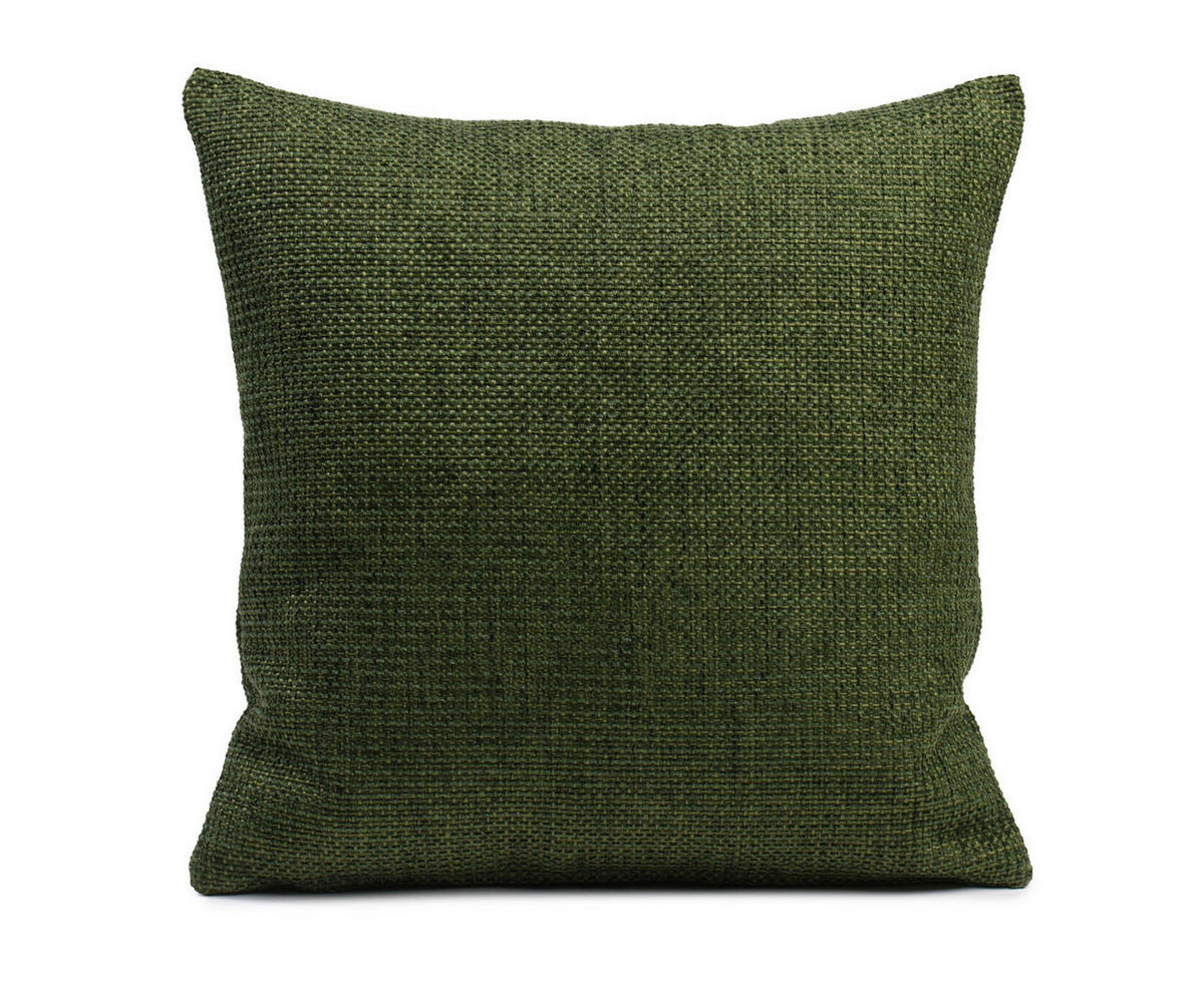 DEKORAČNÍ POLŠTÁŘ 50/50 cm - tmavě zelená, Konvenční, textil (50/50cm) - Novel