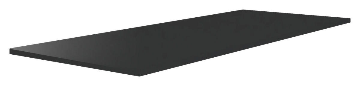 OBERPLATTE  Holzwerkstoff  Anthrazit Hochglanz  - Anthrazit Hochglanz, KONVENTIONELL, Holzwerkstoff (137/1,6/42cm) - Hom`in