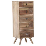KOMMODE , 48/120/42 cm, 5 Schublade(n)  - Silberfarben/Messingfarben, Design, Holz/Metall (48/120/42cm) - Landscape