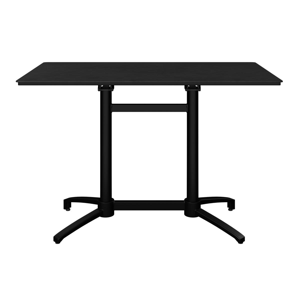 BISTROTISCH in Metall, Kunststoff 120/70/74 cm  - Anthrazit, KONVENTIONELL, Kunststoff/Metall (120/70/74cm) - Ambia Garden