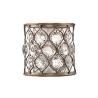 NÁSTENNÉ SVIETIDLO, 20.3 /20.3 /11.4 cm - strieborná, Konventionell, kov (20.3 /20.3 /11.4cm) - Elstead Lighting