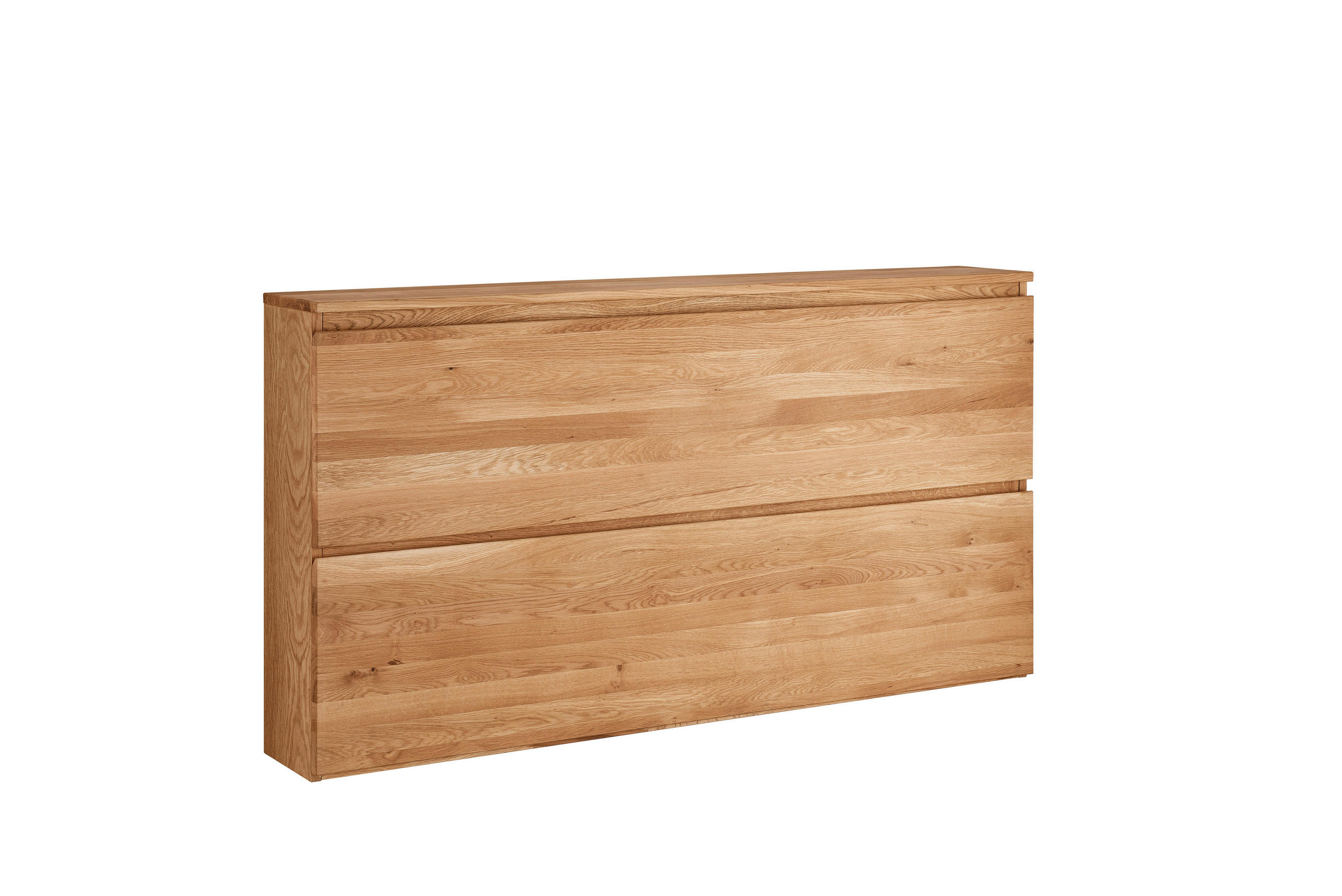 HÄNGESCHUHSCHRANK Asteiche vollmassiv Eichefarben  - Eichefarben, Natur, Holz (160/84/24cm) - Linea Natura