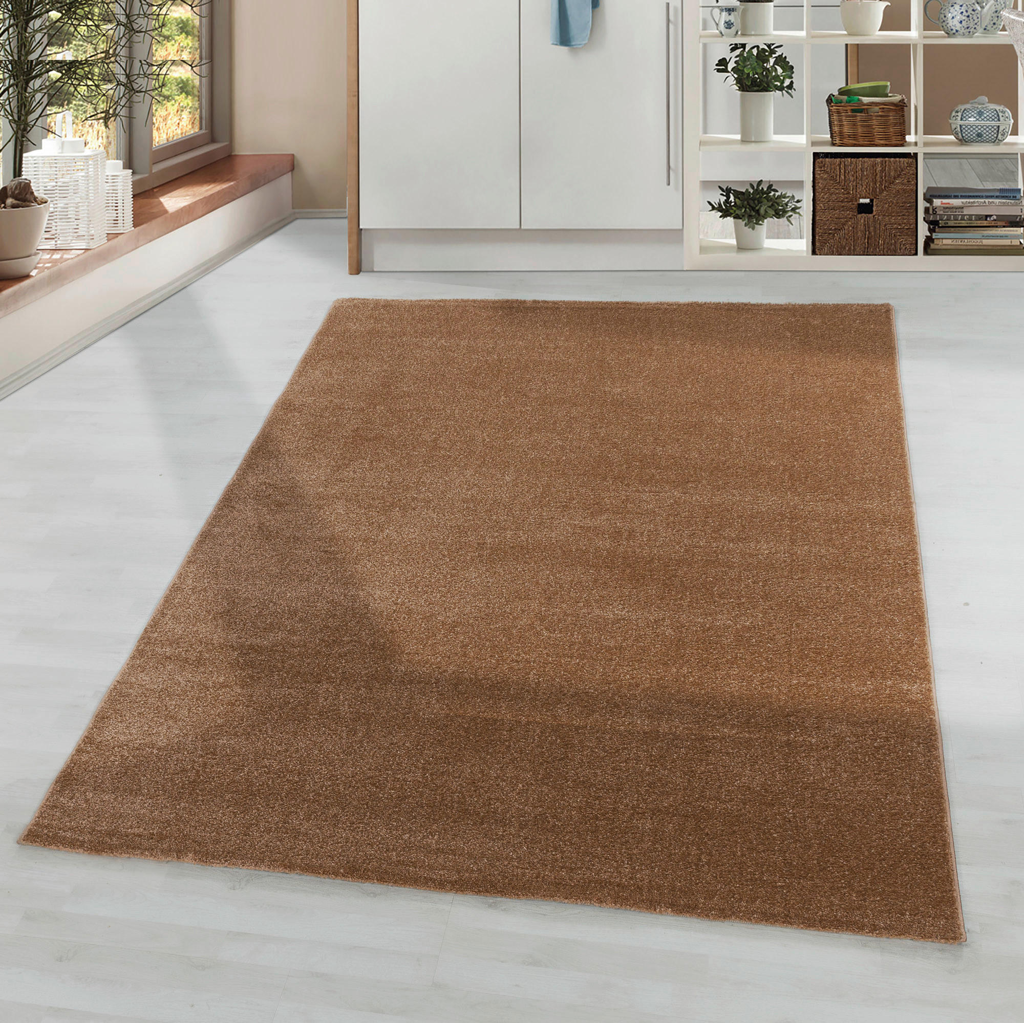 HOCHFLORTEPPICH 80/150 cm Rio 4600 kupfer Kupferfarben - Kupferfarben, Basics, Textil (80/150cm)