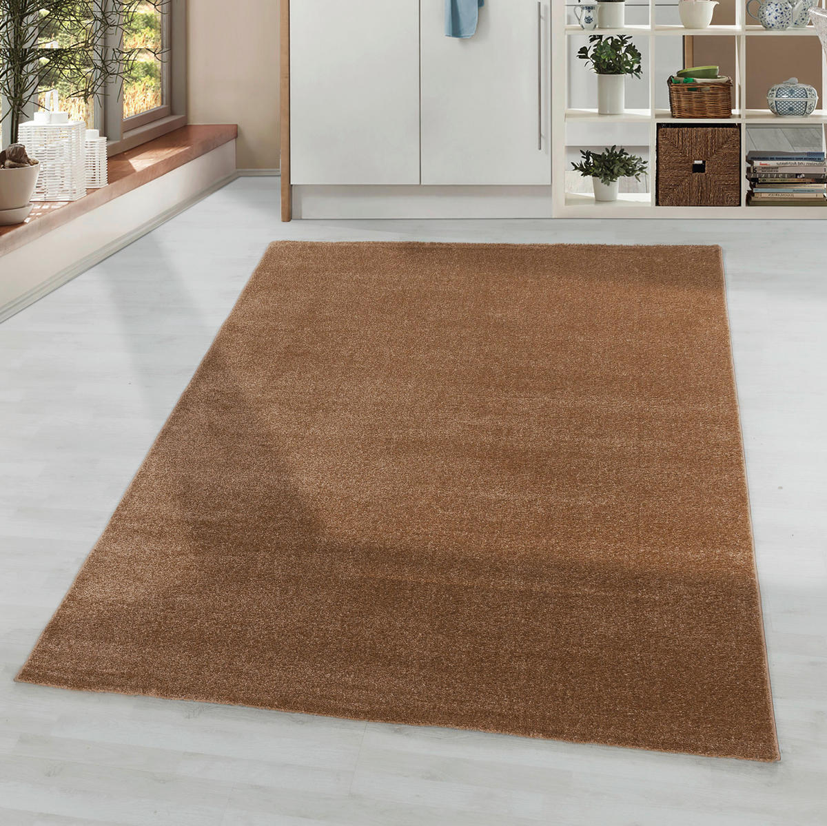 HOCHFLORTEPPICH 80/150 cm Rio 4600 kupfer Kupferfarben  - Kupferfarben, Basics, Textil (80/150cm)