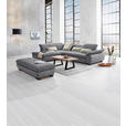 ECKSOFA Grau Flachgewebe  - Schwarz/Grau, Design, Textil/Metall (242/313cm) - Xora