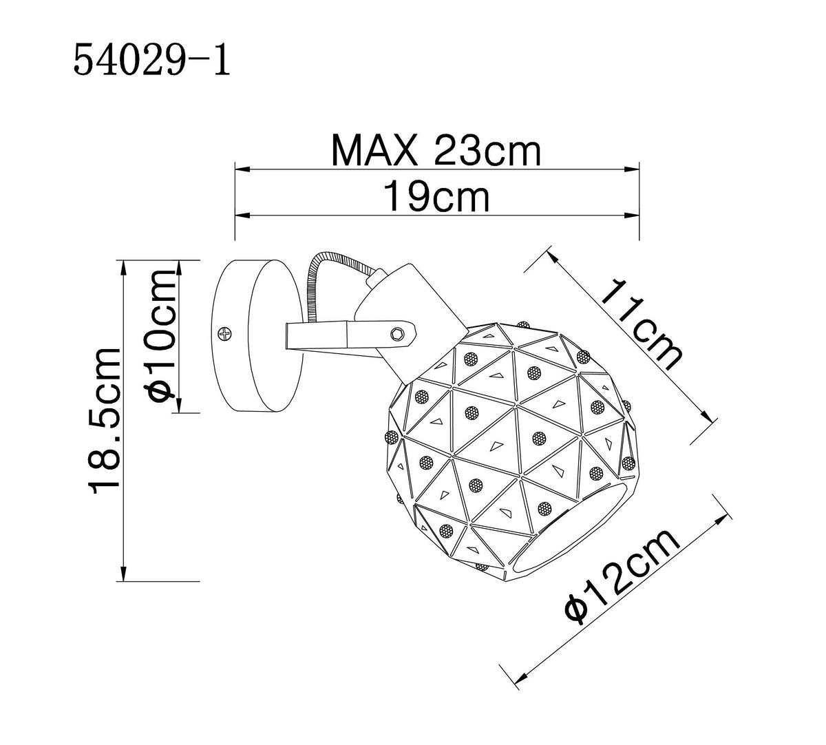 STRAHLER - Klar/Goldfarben, Basics, Glas/Metall (12/23/18,5cm) - Globo