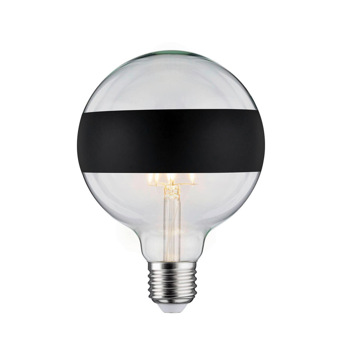 LED-LEUCHTMITTEL   E27 1x6,5W W 640 lm  - Klar/Schwarz, Basics, Glas (17,4cm) - Paulmann