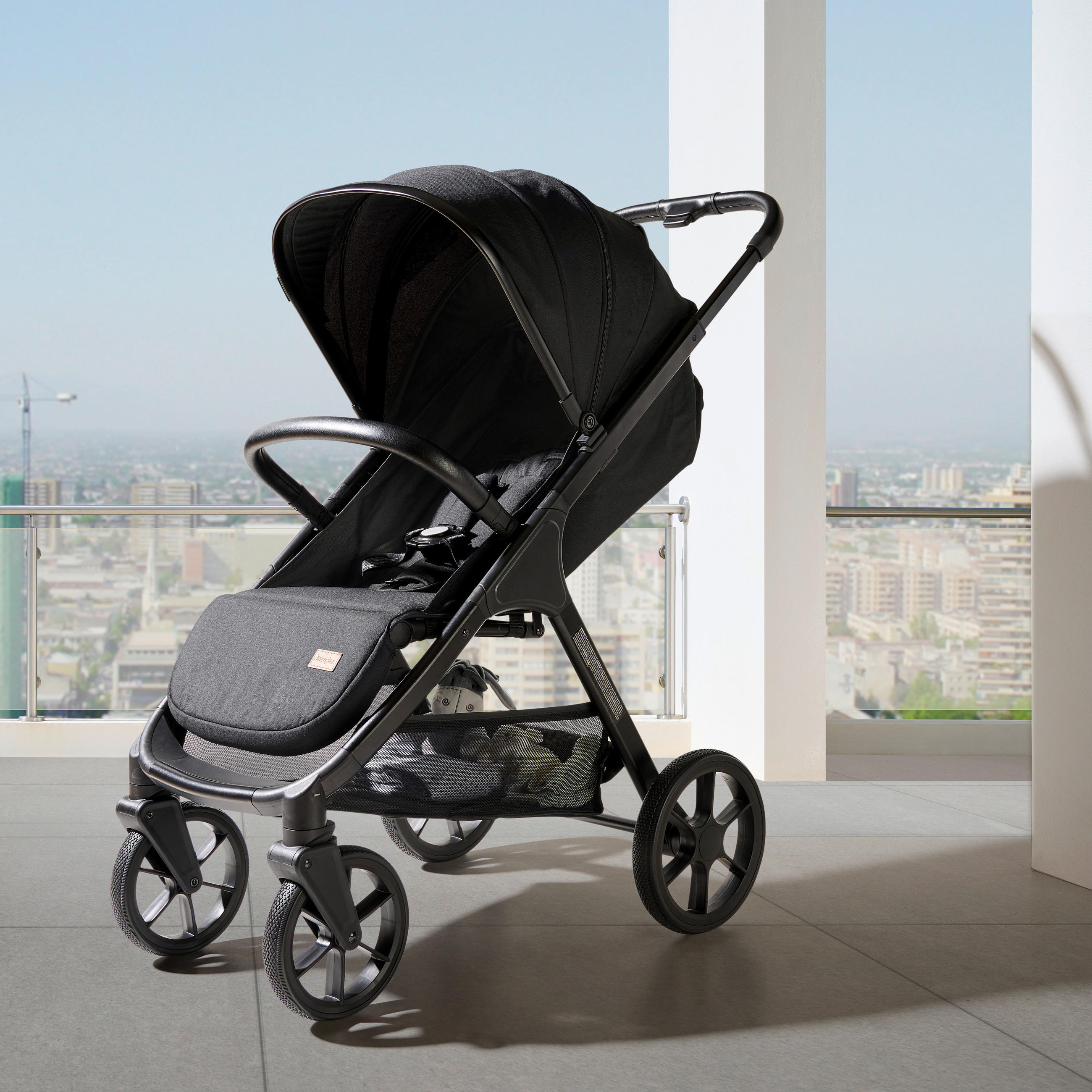 BUGGY  - Schwarz, Basics, Kunststoff/Textil (94/58,5/106cm) - Jimmylee