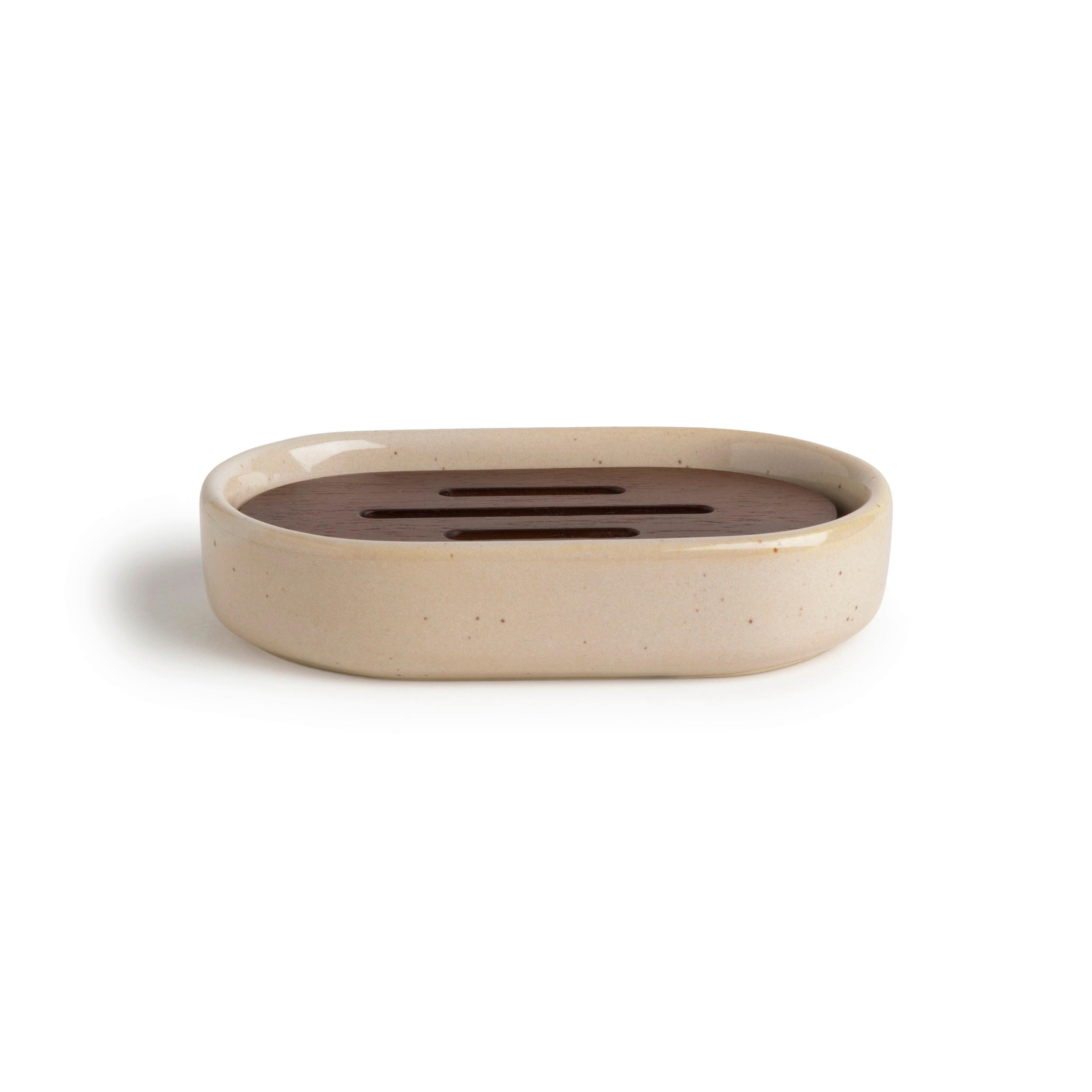 SEIFENSCHALE AURA Creme  - Creme, Basics, Keramik (13/8,5/3cm) - Moeve