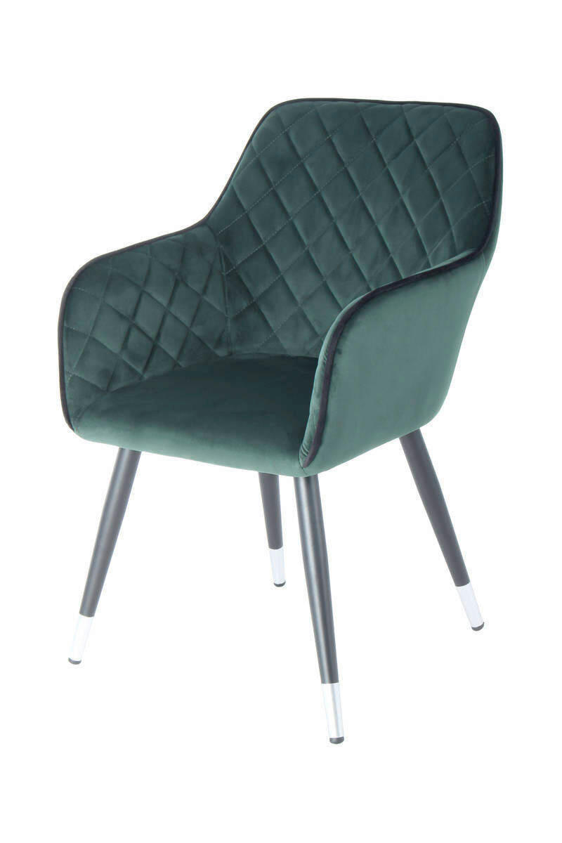ŽIDLE S PODRUČKAMI, ocel, černá, tmavě zelená - černá/tmavě zelená, Lifestyle, kov/plast (58,8/86/61cm) - Kayoom