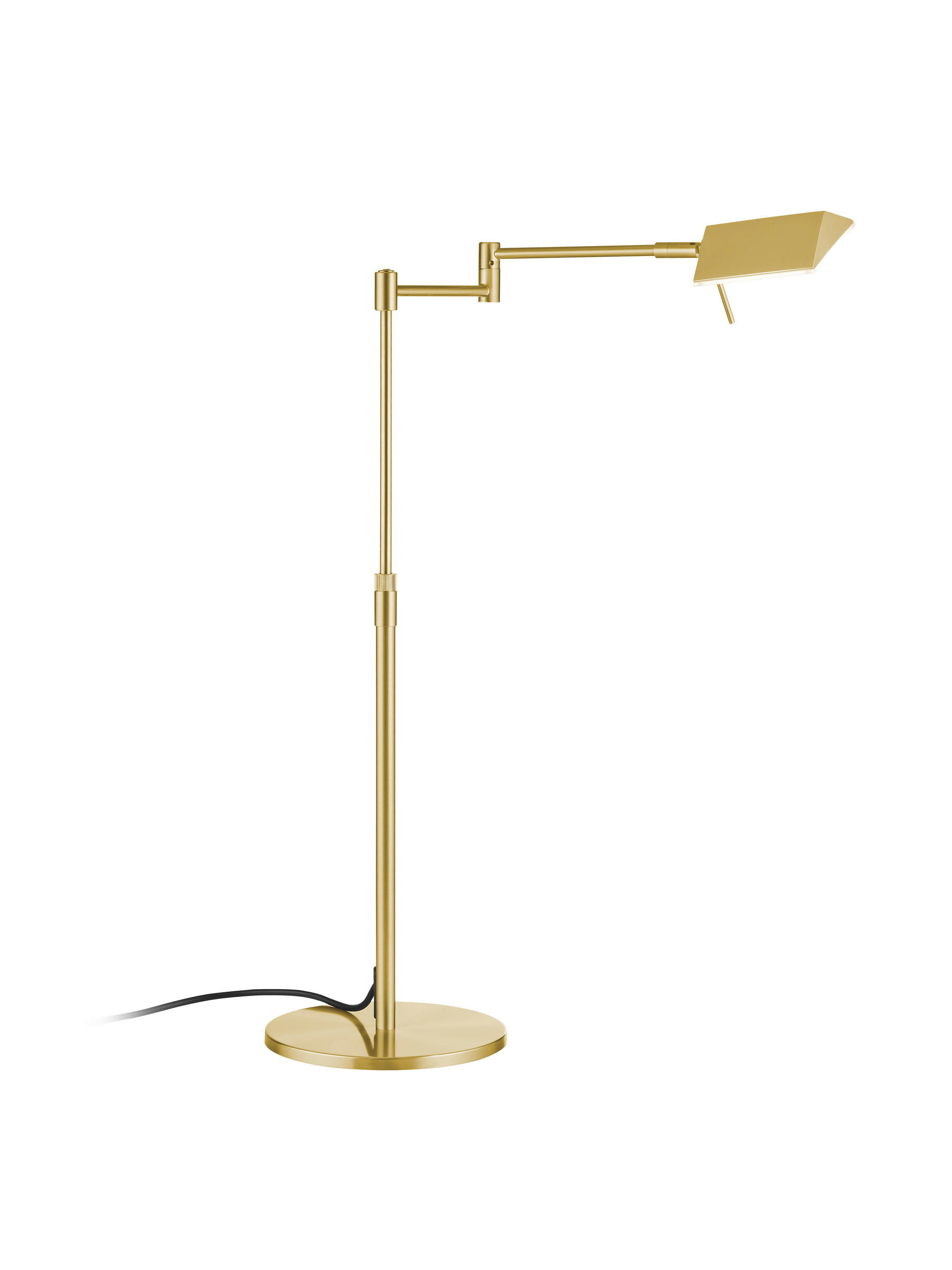 LED-TISCHLEUCHTE Johann 46/64 cm   - Messingfarben, Basics, Metall (46/64cm) - elements by BANKAMP