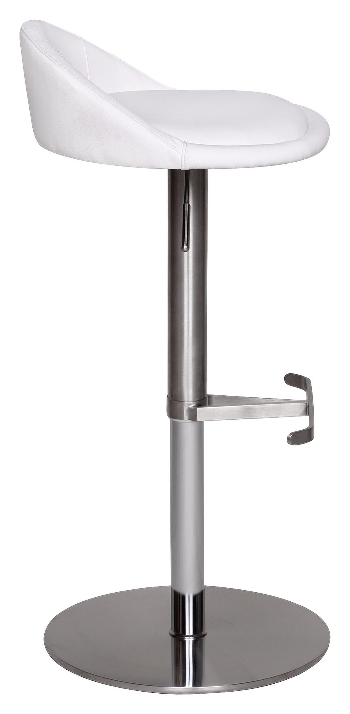 BARPALL i vit  - vit/silver, Modern, metall/textil (43/65/43cm) - MID.YOU