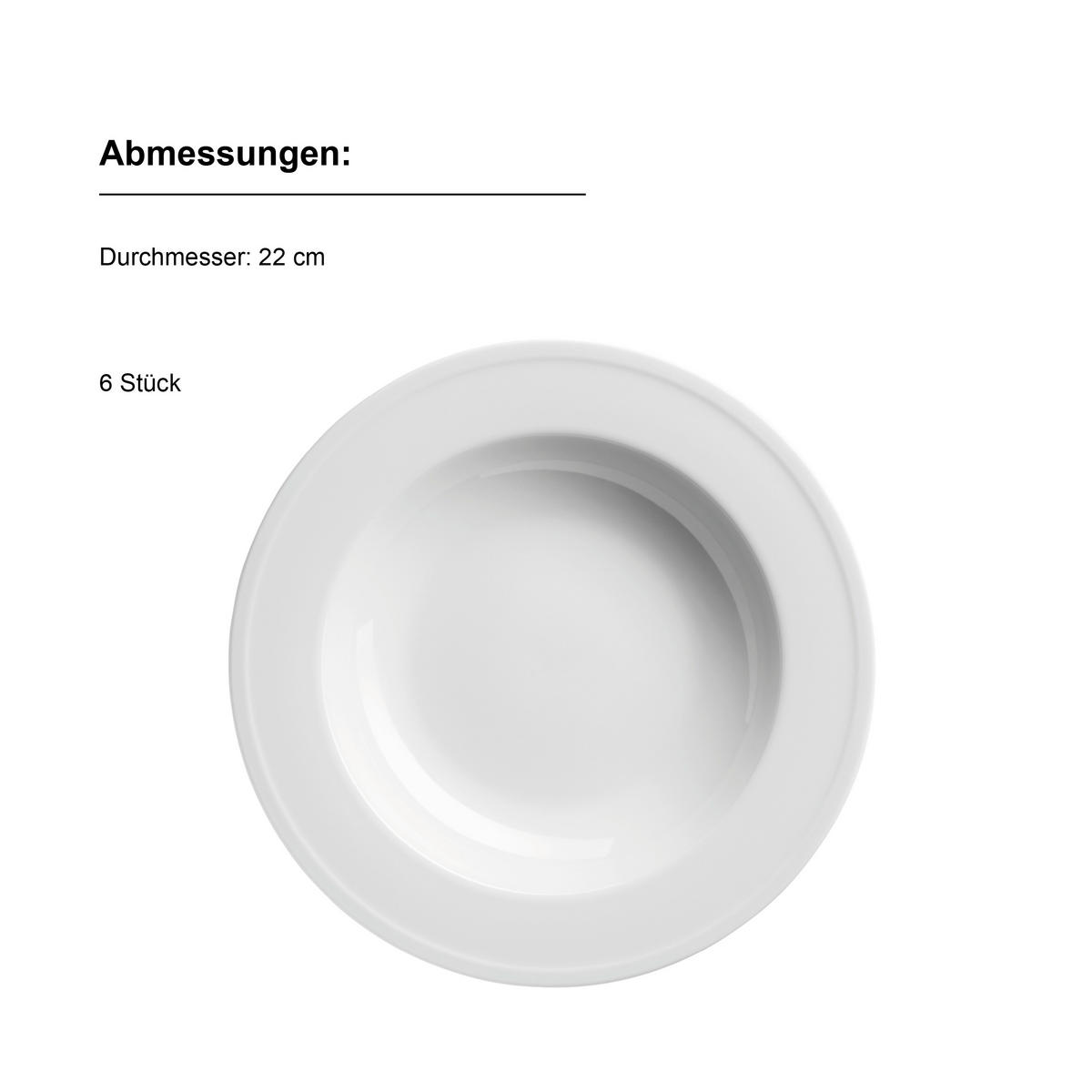 TAFELSERVICE Arlona 18-teilig  - Weiß, Basics, Keramik - Mäser