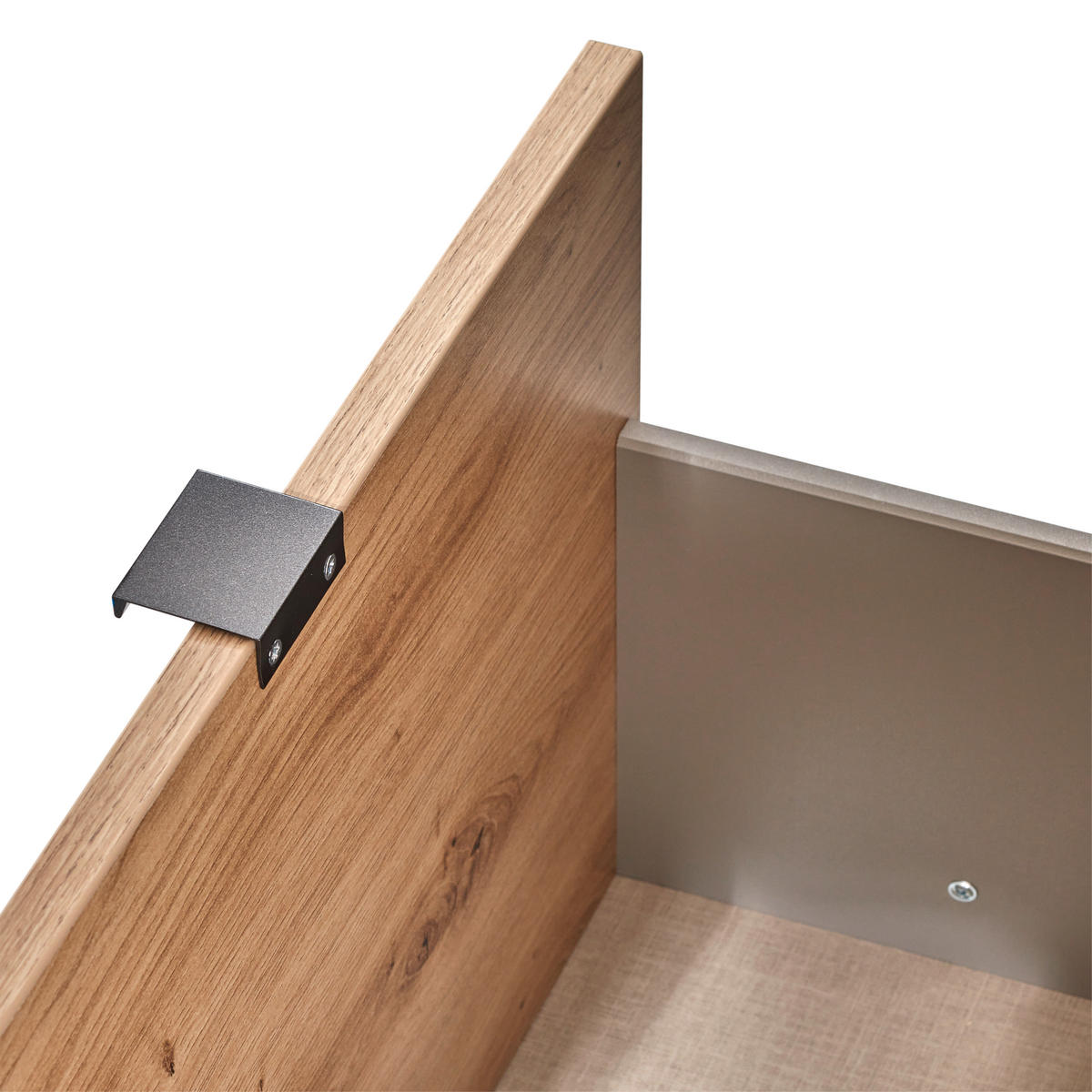 DREHTÜRENSCHRANK 181/197/54 cm 4-türig Dunkelgrau, Eiche Artisan  - Dunkelgrau/Eichefarben, MODERN, Holzwerkstoff (181/197/54cm) - Rauch Möbel