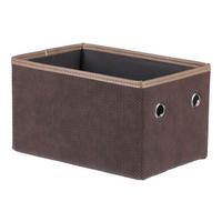KOŠÍK hnedá - hnedá, Konventionell, textil (29/16/19cm)