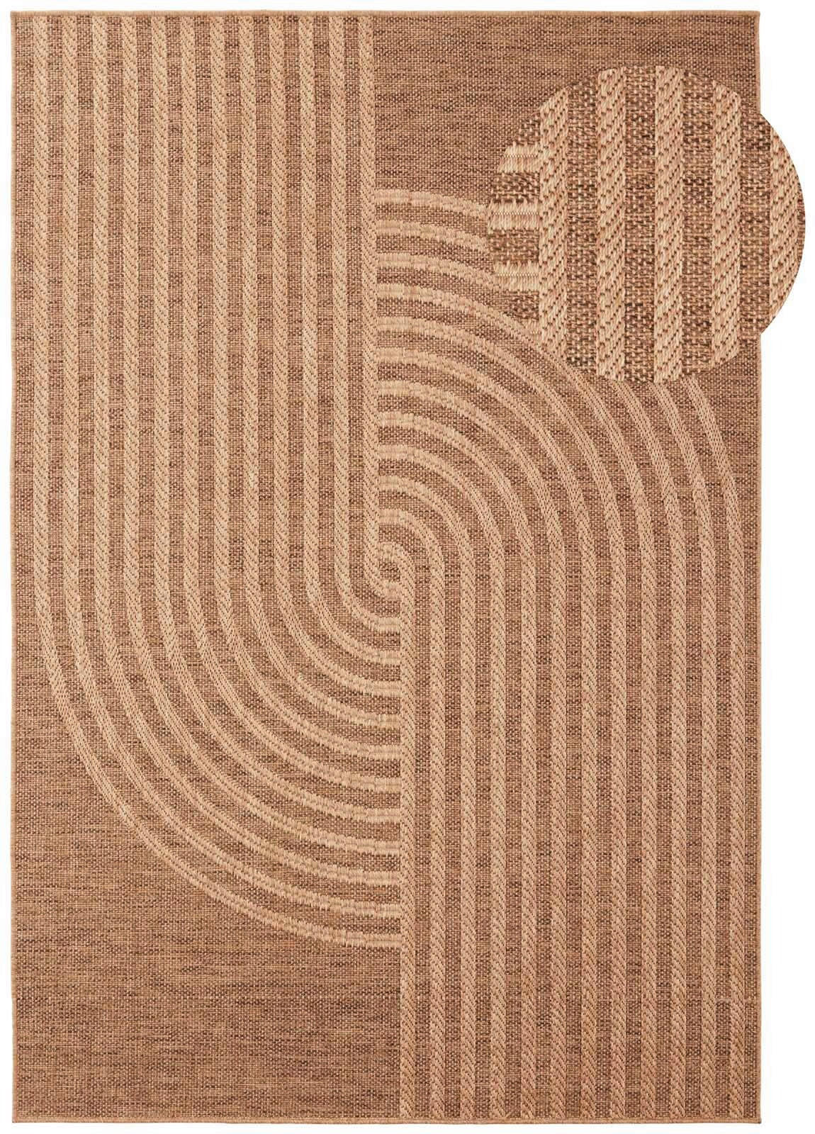 OUTDOORTEPPICH für Terrasse und Balkon 240/340 cm Borneo Talco Beige  - Beige, KONVENTIONELL, Textil (240/340cm) - Ambia Garden
