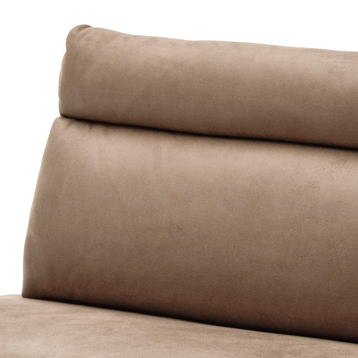SITZBANK in Metall, Textil Edelstahlfarben, Sandfarben  - Sandfarben/Edelstahlfarben, Design, Textil/Metall (180/98/70cm) - Livetastic