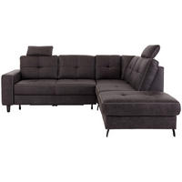 ECKSOFA in Anthrazit  - Anthrazit/Beige, Modern, Textil/Metall (237/219cm) - Sit & More