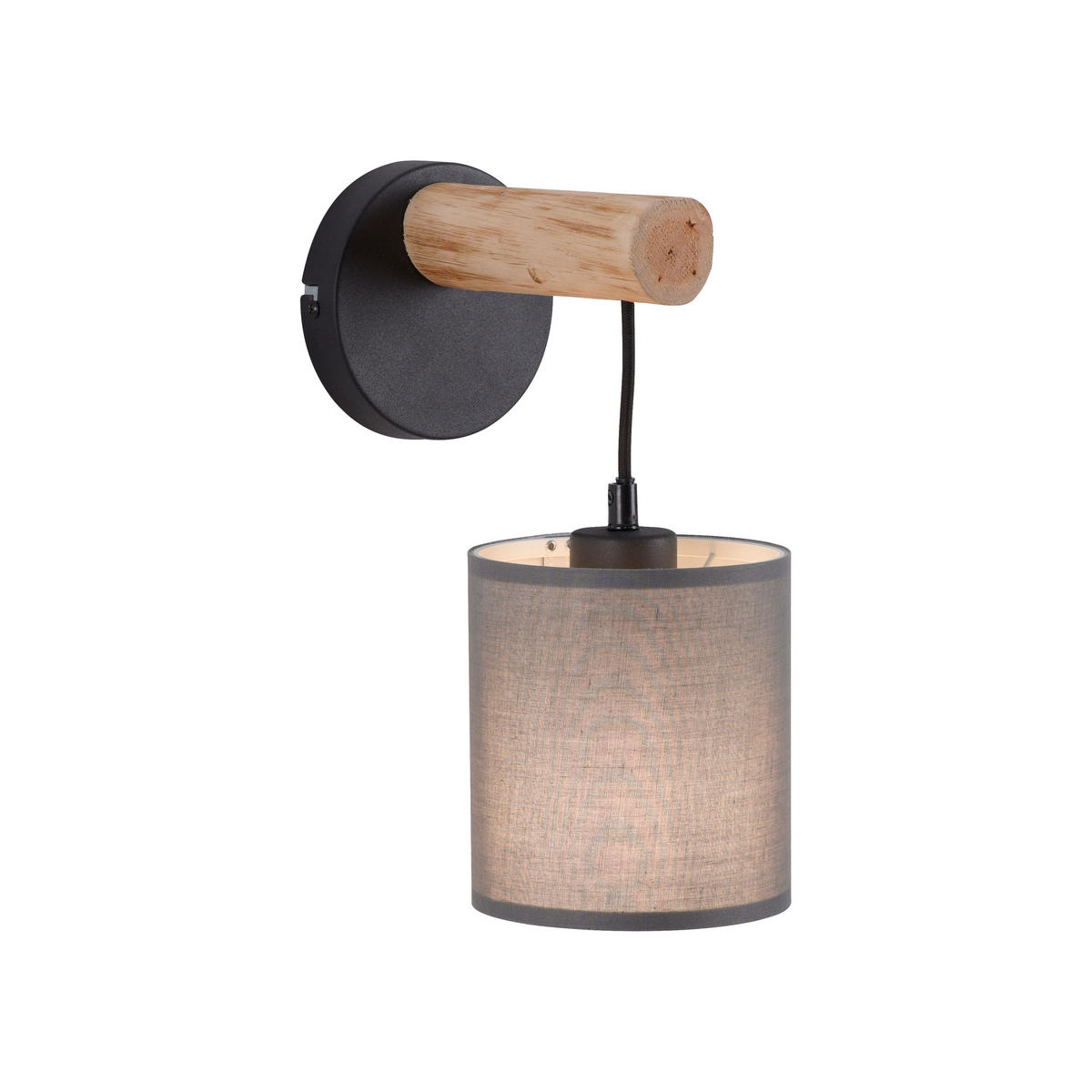 WANDLEUCHTE Tribu 21/13,5/29,5 cm  - Natur, Holz/Kunststoff (21/13,5/29,5cm) - Just Light