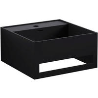 WASCHBECKEN 40/20/40 cm  - Schwarz, MODERN, Stein (40/20/40cm)