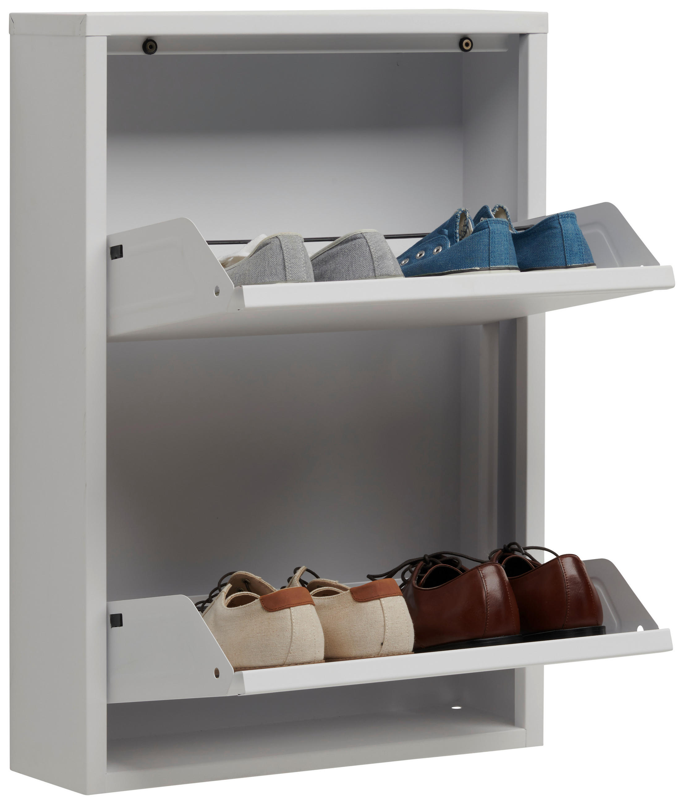 SCHUHKIPPER Weiß  - Weiß, Basics, Metall (50/70,5/15cm) - Carryhome