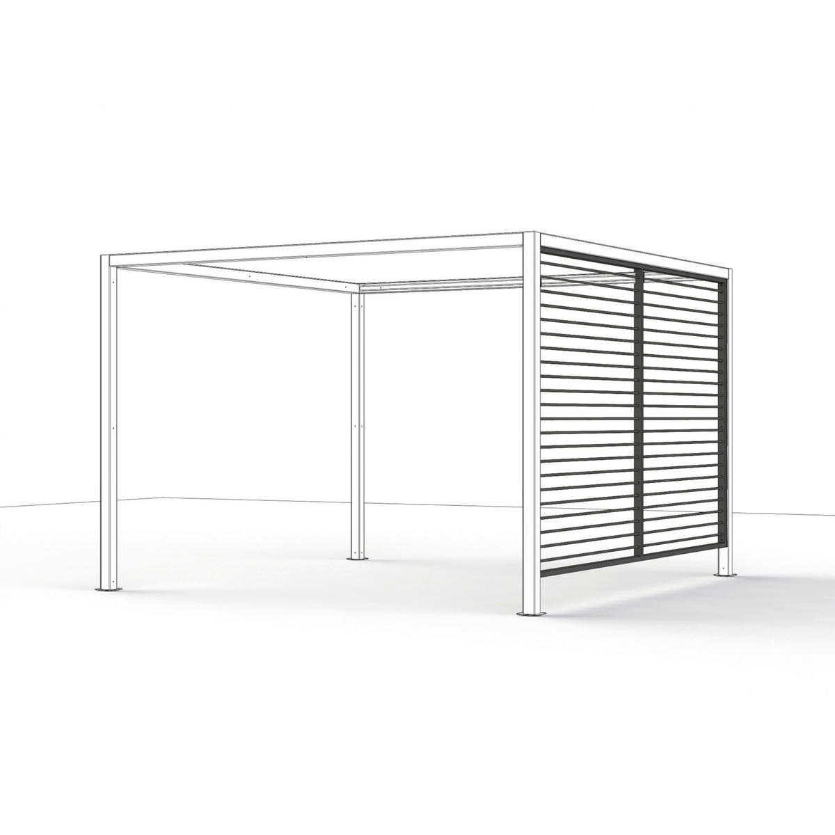 PAVILLON 315/217/315 cm   - Anthrazit, Basics, Metall (315/217/315cm) - Siena Garden